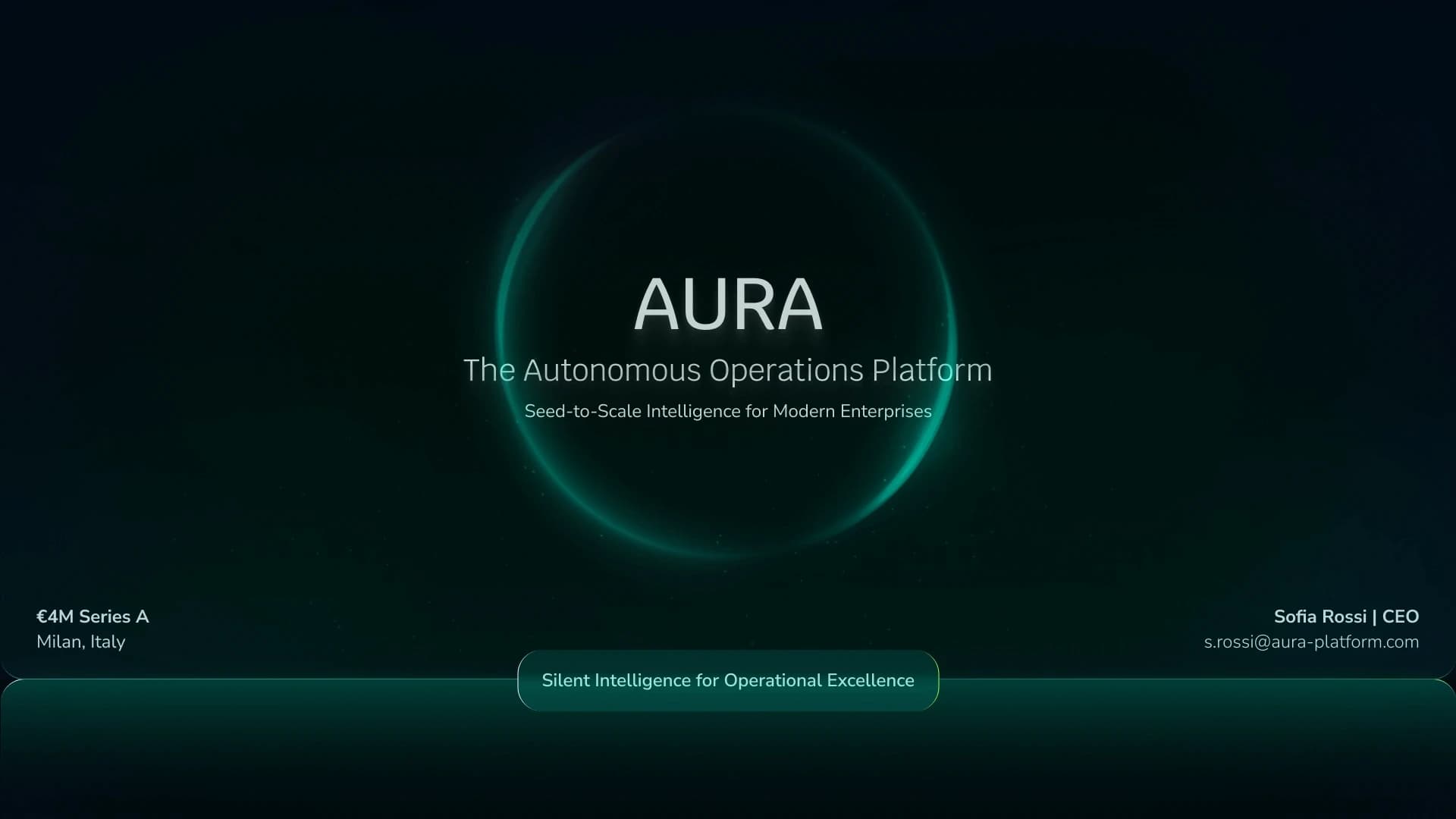 AURA pitch deck cover image