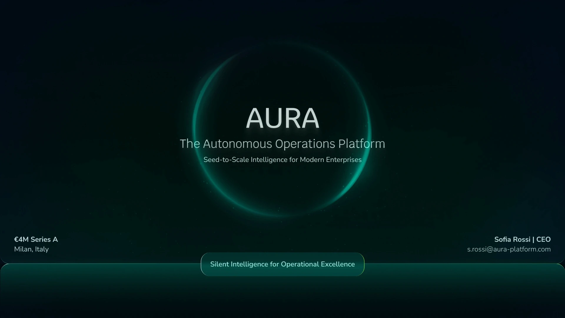AURA pitch deck cover image