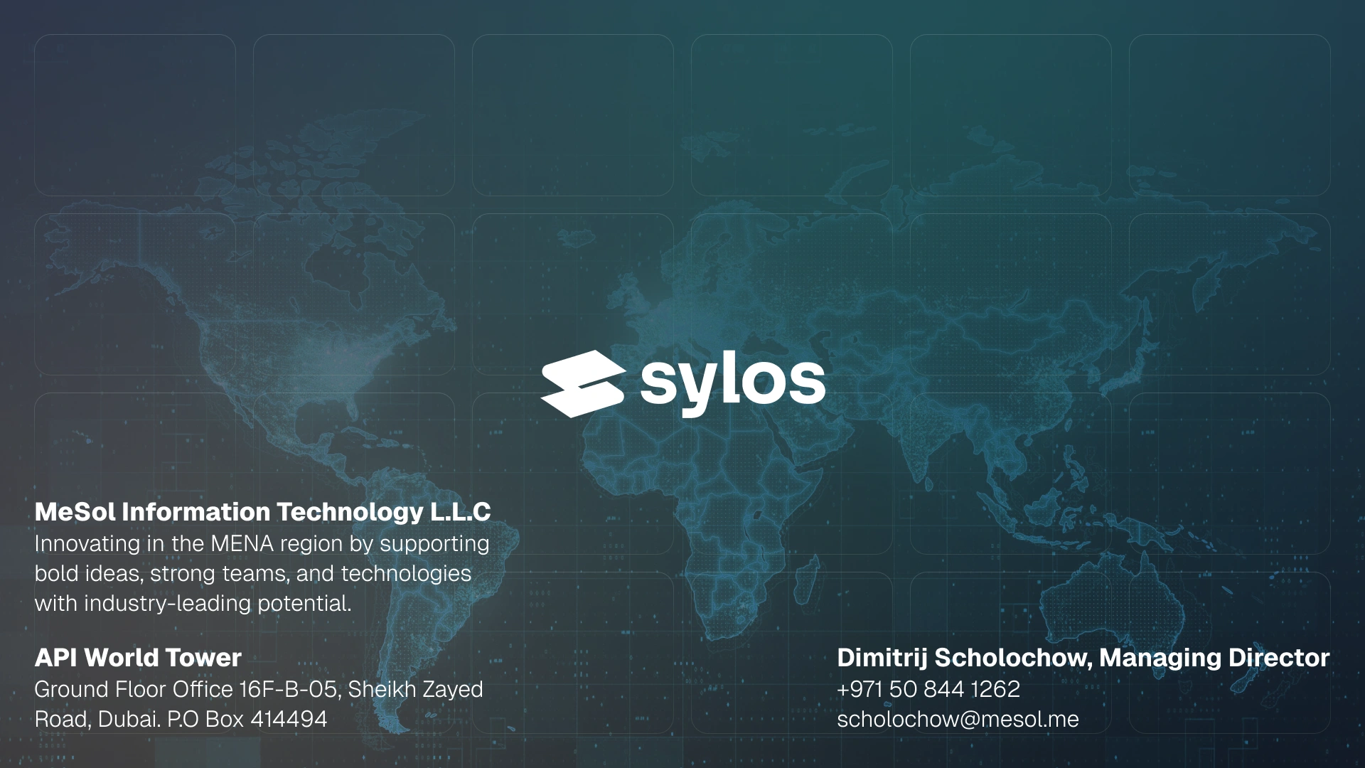 Sylos government proposal presentation slide 19